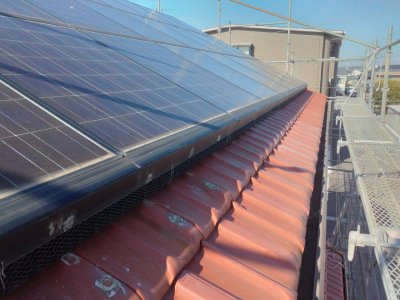 ソーラーパネル閉塞、他社施工案件を再施工させていただきました。 | その他