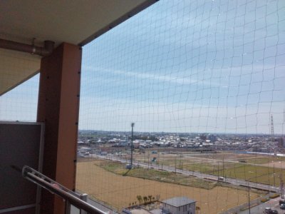 バルコニー樹脂ネット取付工事 | その他